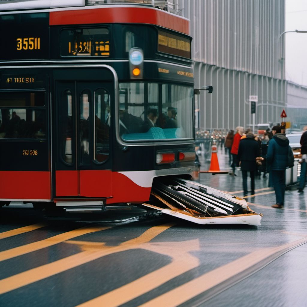 Other accident on other gliding-type pedestrian conveyance digital illustration