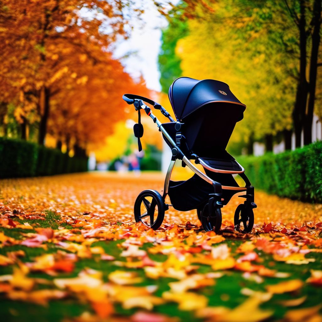 Fall from babystroller digital illustration