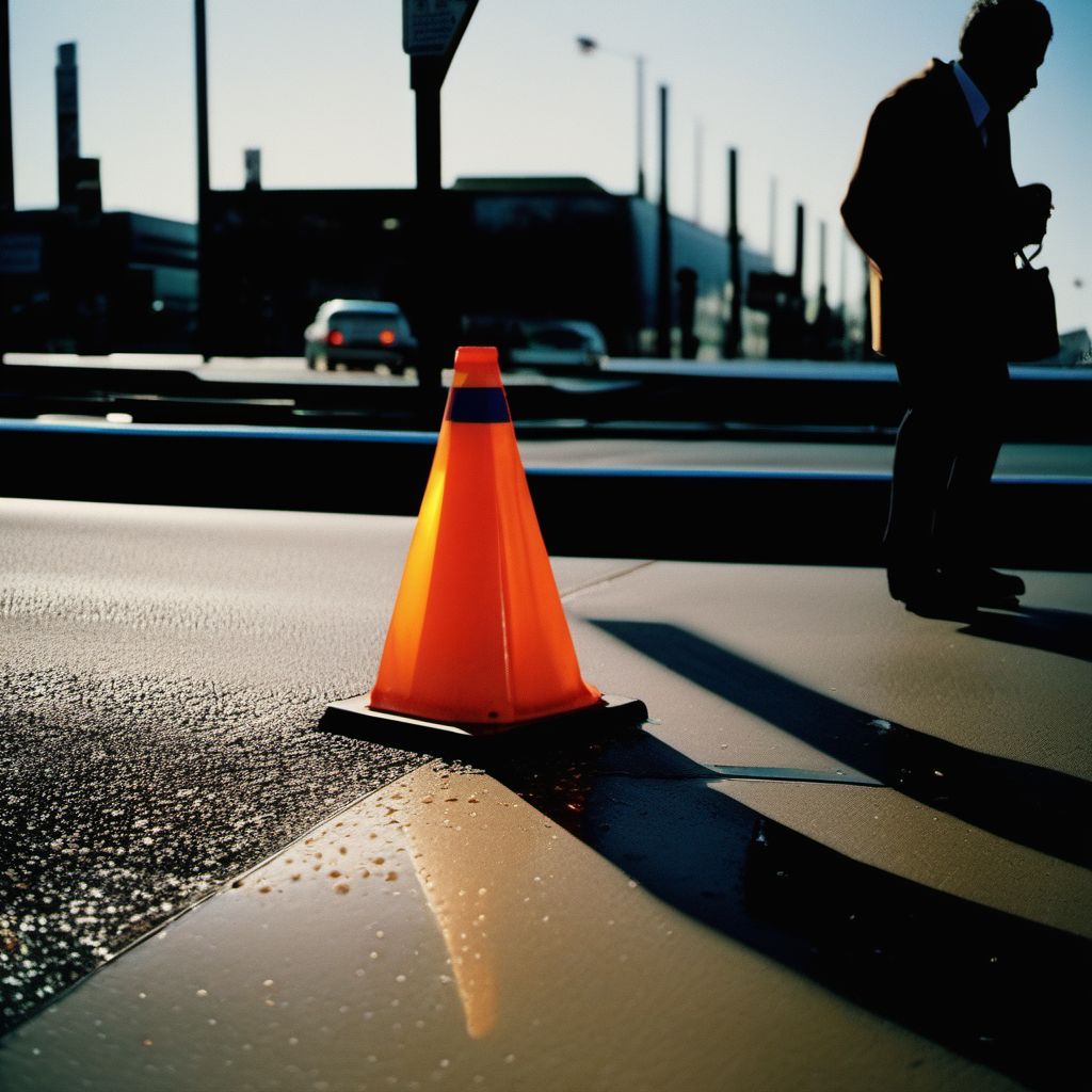 Other accident on other pedestrian conveyance digital illustration