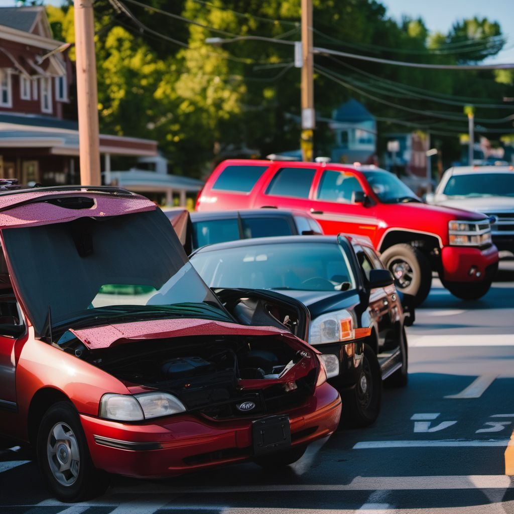 Pedestrian injured in nontraffic accident involving unspecified motor vehicles digital illustration