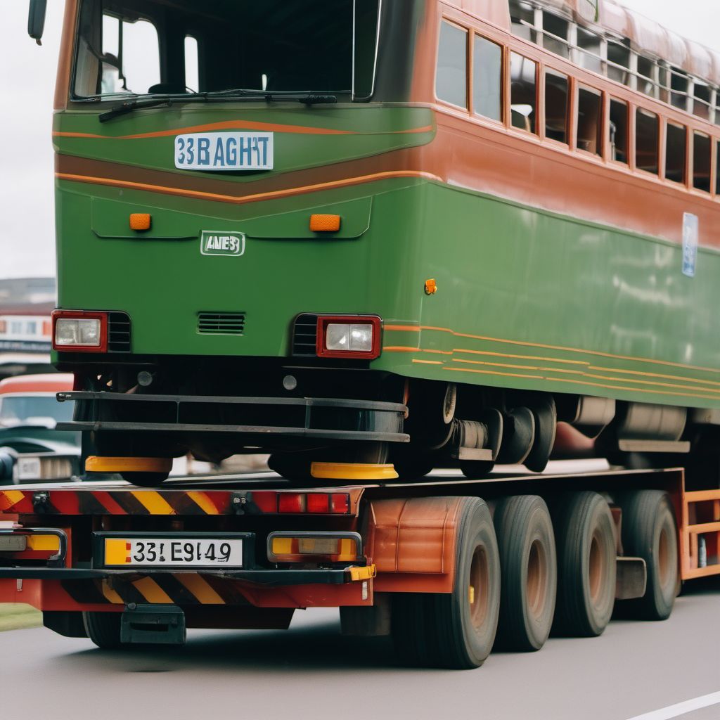 Person boarding or alighting a heavy transport vehicle injured in collision with pedal cycle while boarding or alighting digital illustration