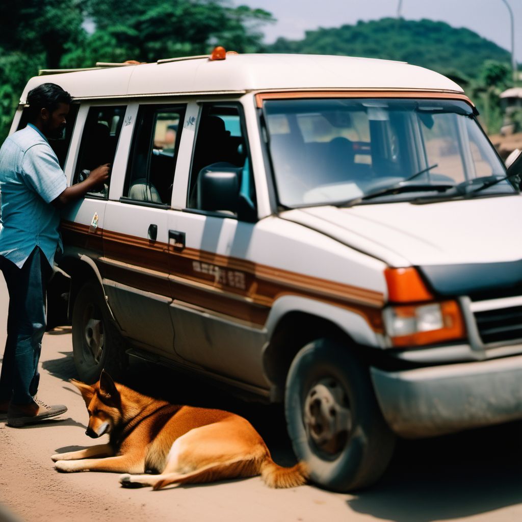 Occupant of animal-drawn vehicle injured in other transport accident digital illustration