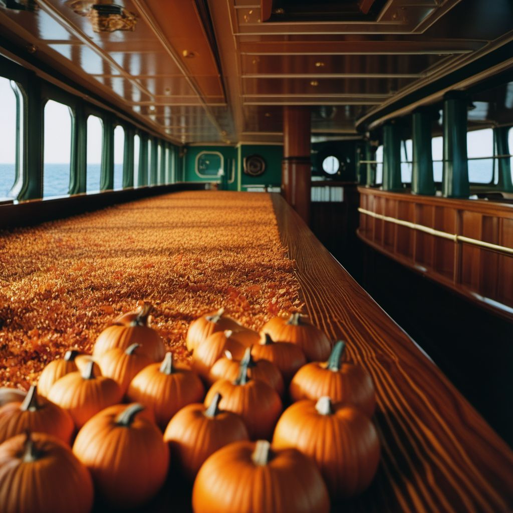 Fall on board merchant ship digital illustration