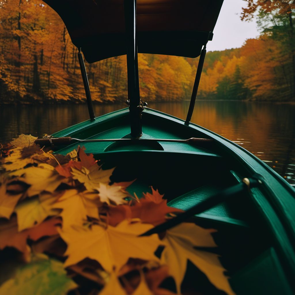 Fall on board unspecified watercraft digital illustration