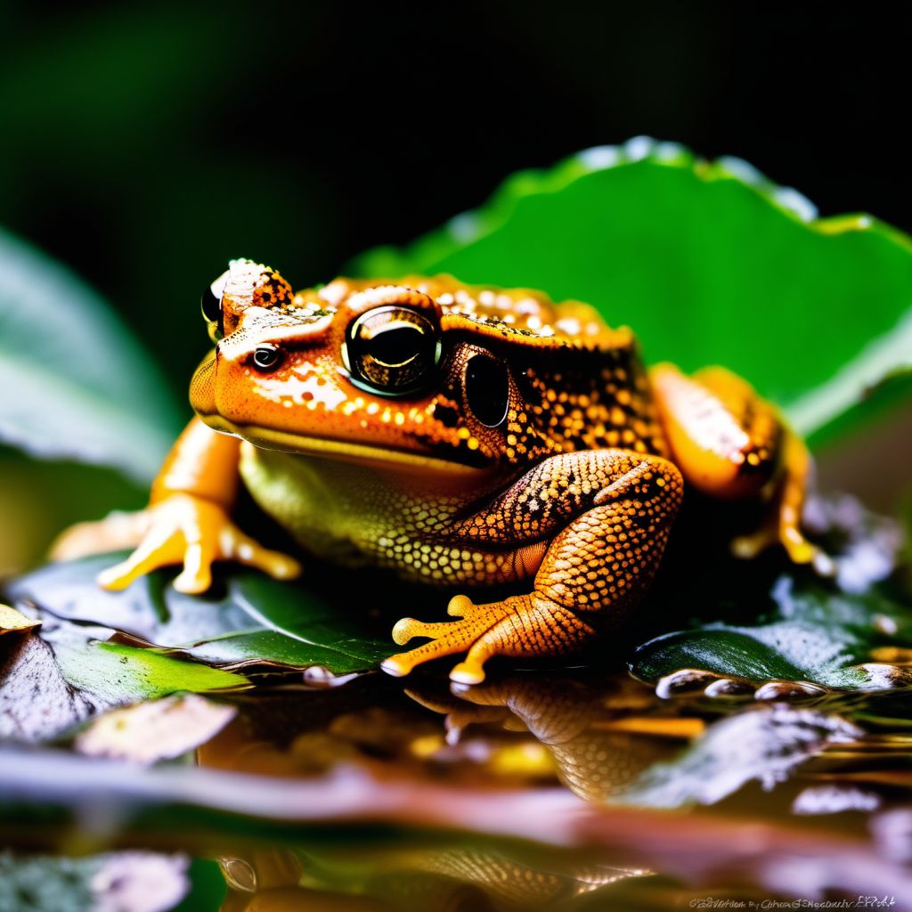 Contact with nonvenomous toads digital illustration