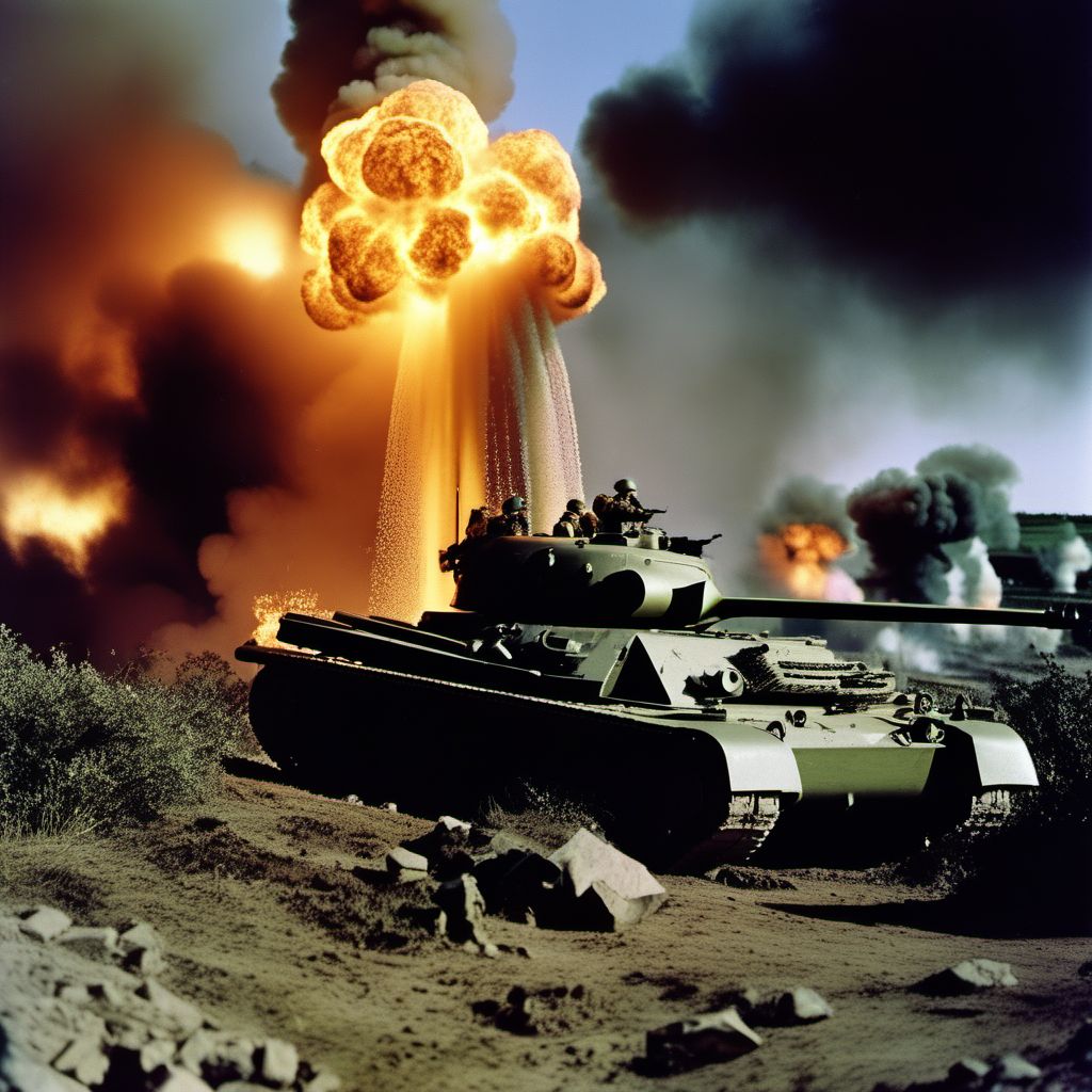 War operation involving other effects of nuclear weapons digital illustration