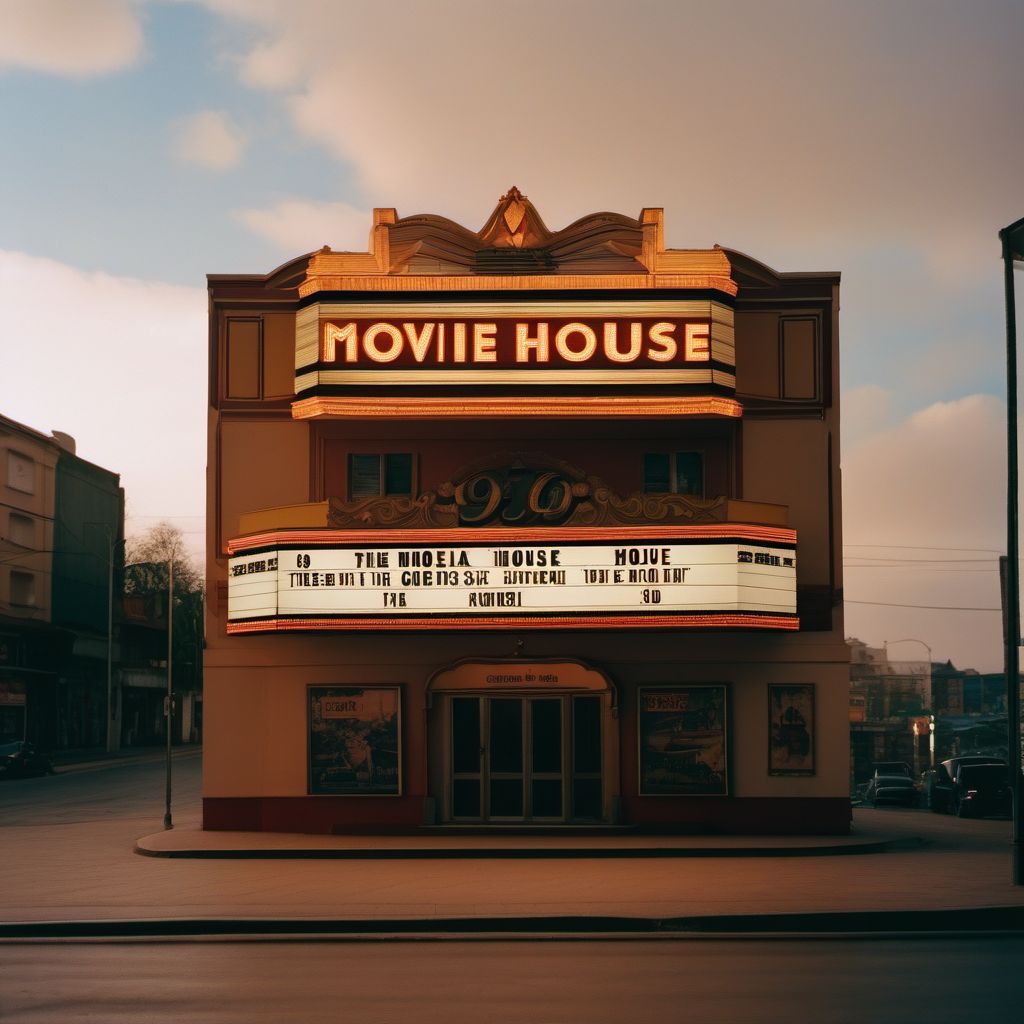 Movie house or cinema as the place of occurrence of the external cause digital illustration