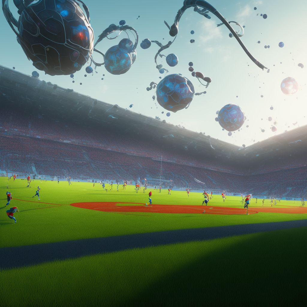 Athletic field as the place of occurrence of the external cause digital illustration