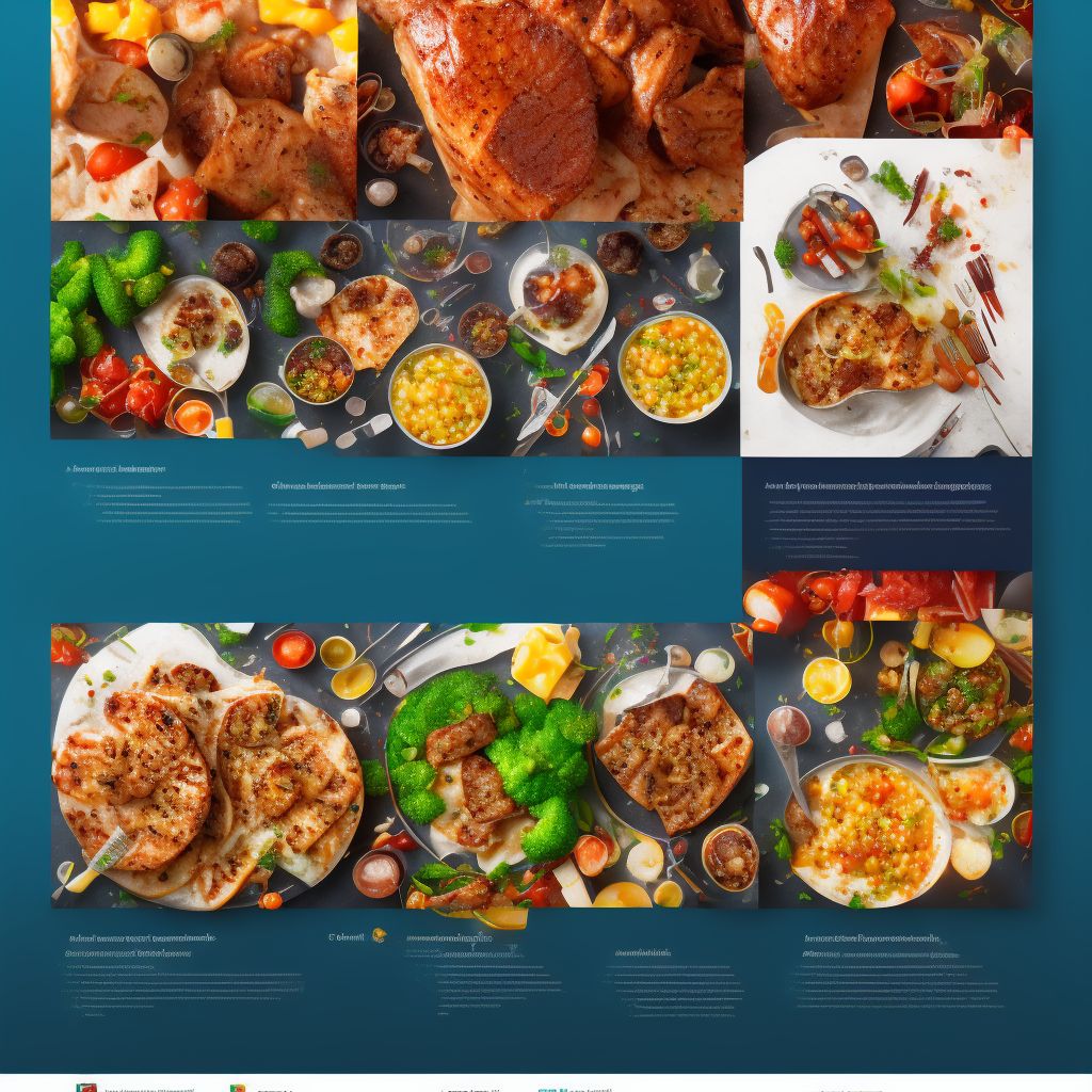 Activities involving food preparation, cooking and grilling digital illustration