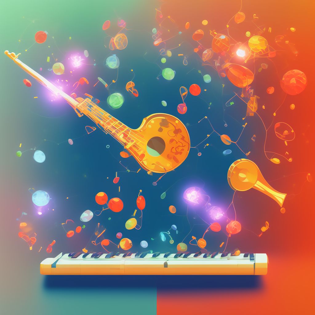 Activities involving playing musical instrument digital illustration