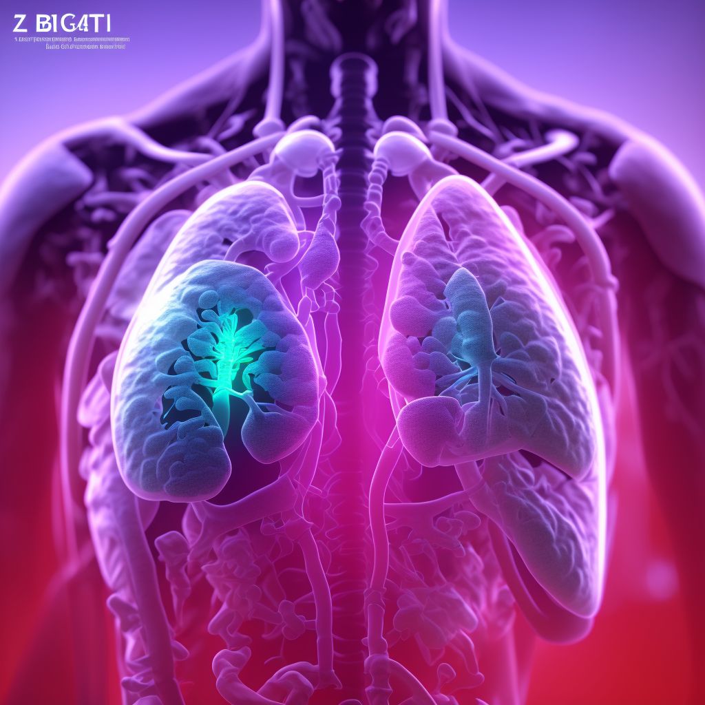 Tuberculosis of lung digital illustration