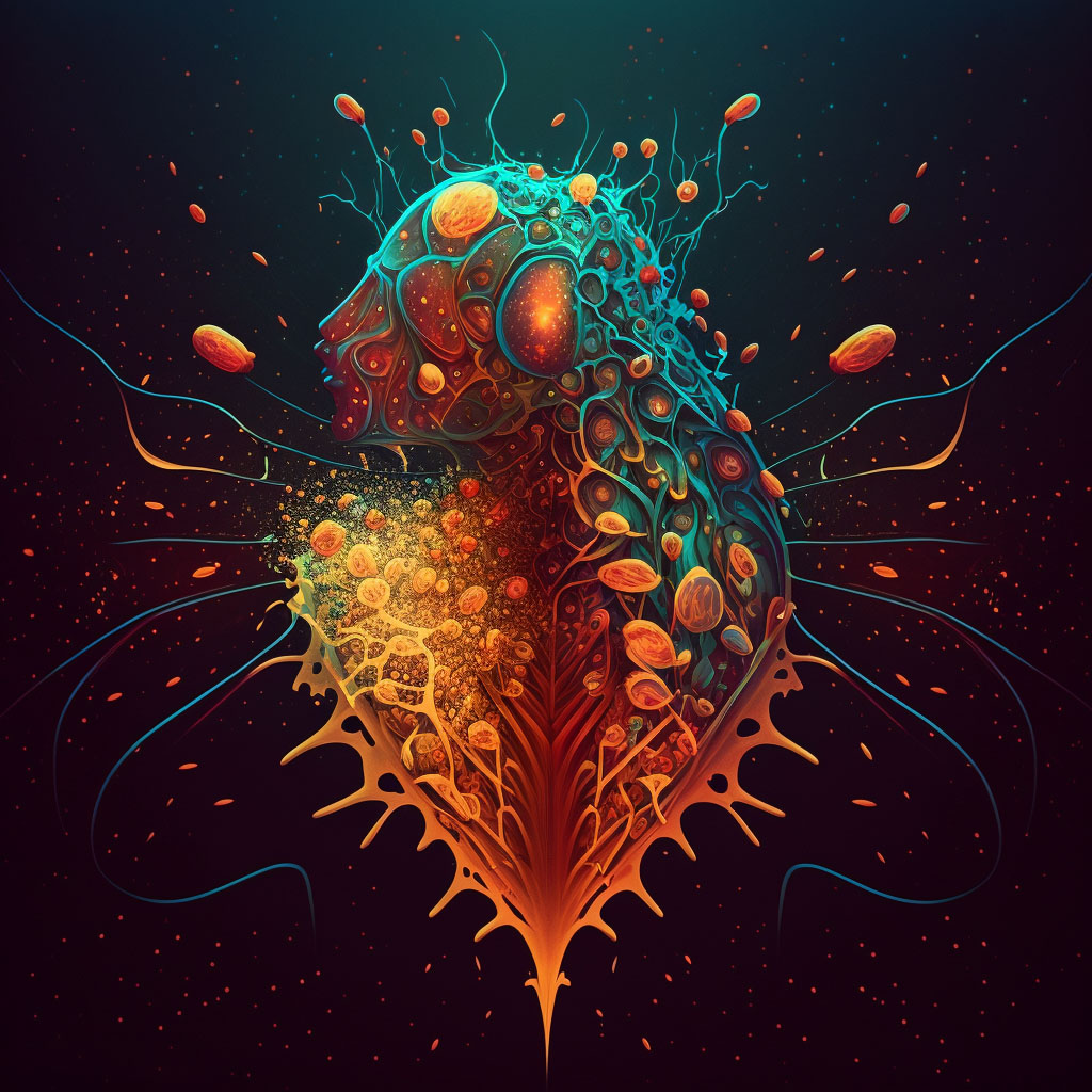 Paratyphoid fever A digital illustration