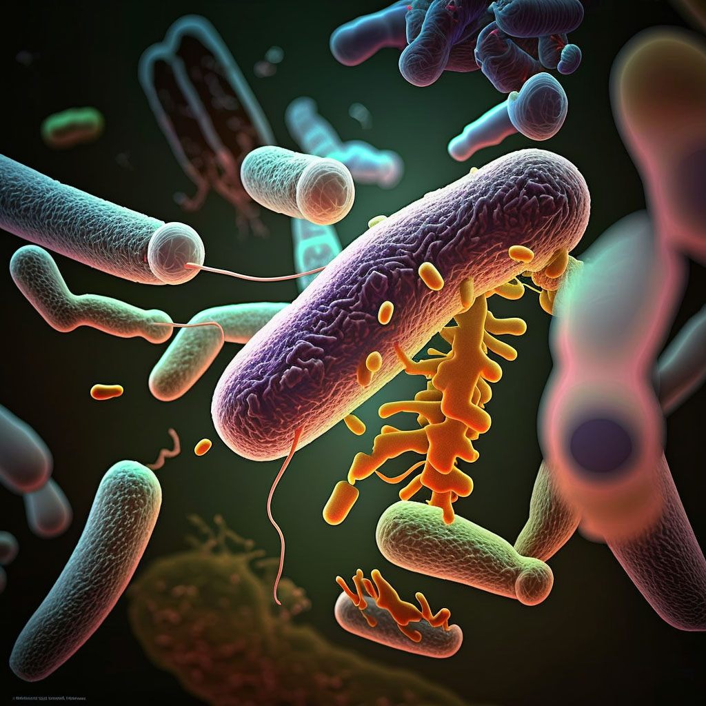 Salmonella infection, unspecified digital illustration