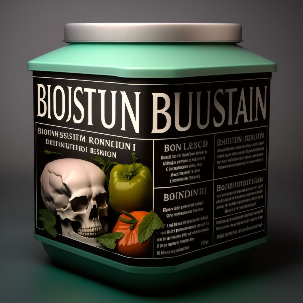 Botulism food poisoning digital illustration