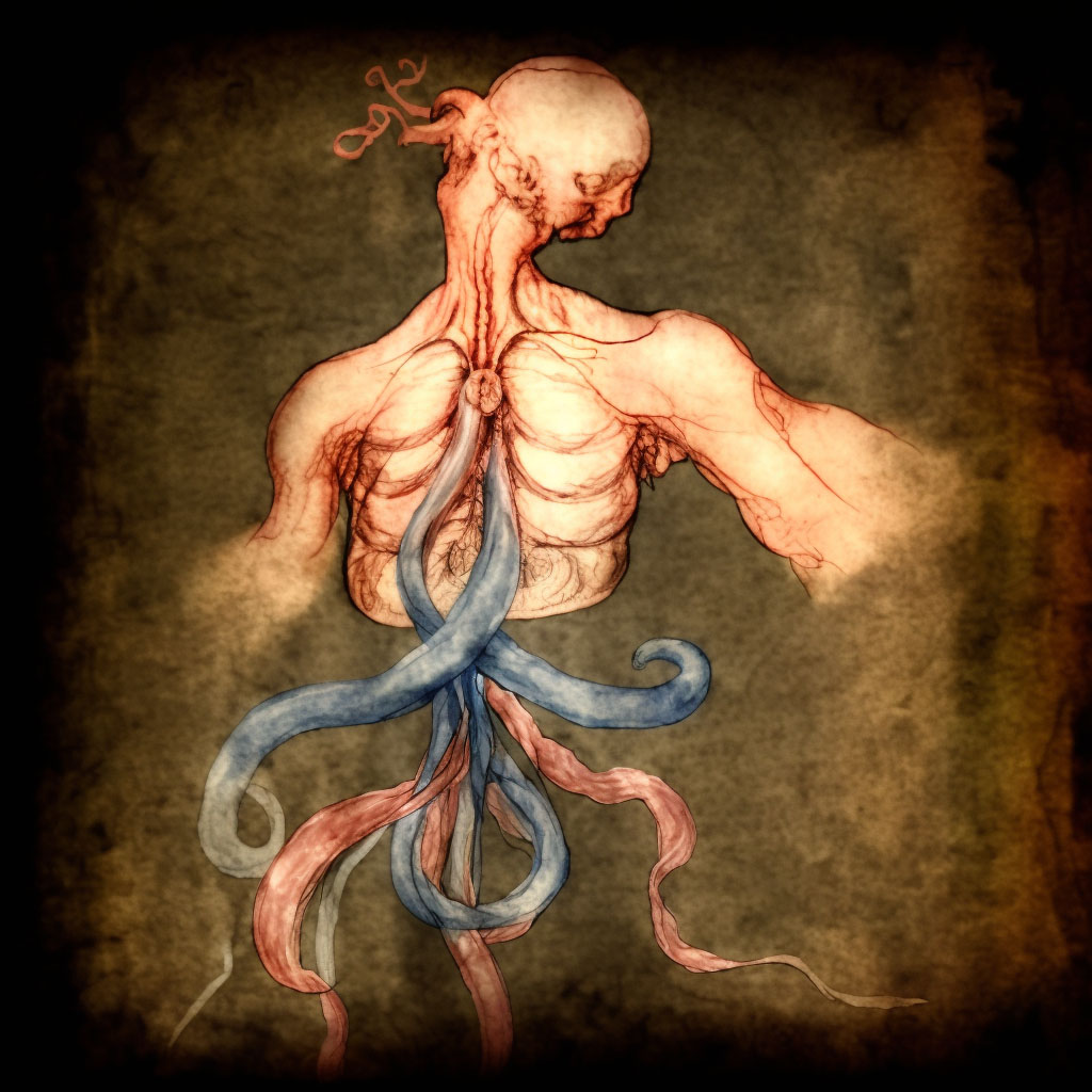 Acute gastroenteropathy due to Norwalk agent digital illustration