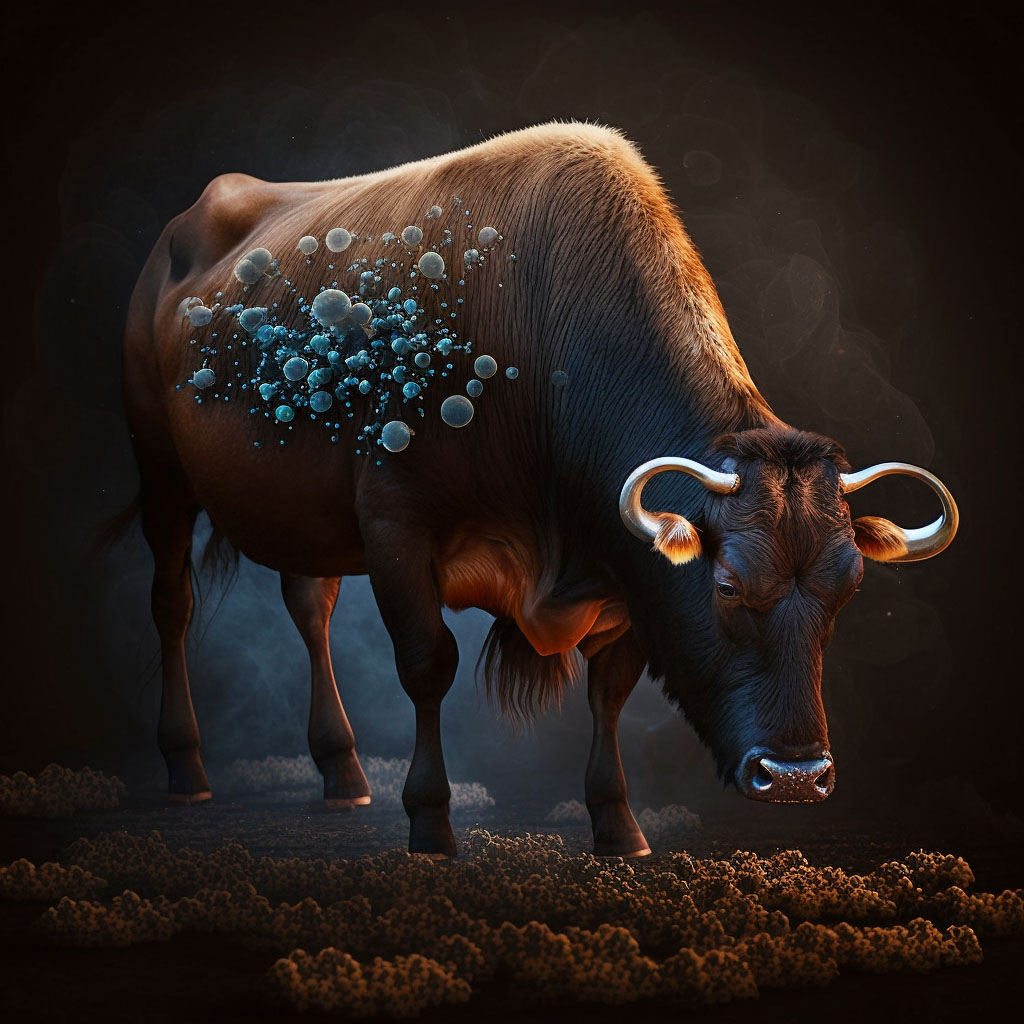 Brucellosis due to Brucella melitensis digital illustration