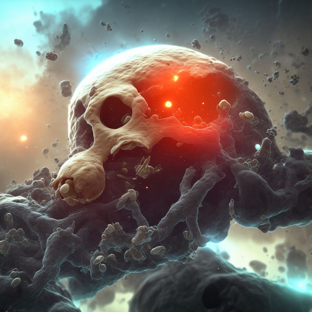 Aseptic meningitis in leptospirosis digital illustration