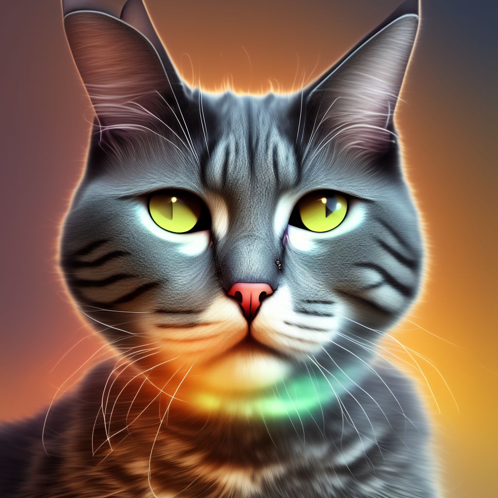 Cat-scratch disease digital illustration