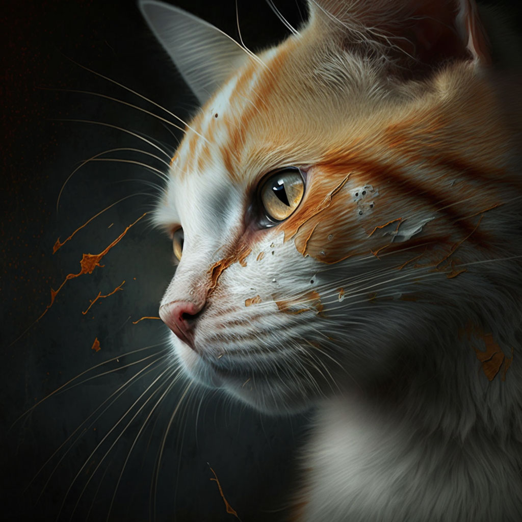 Cat-scratch disease digital illustration