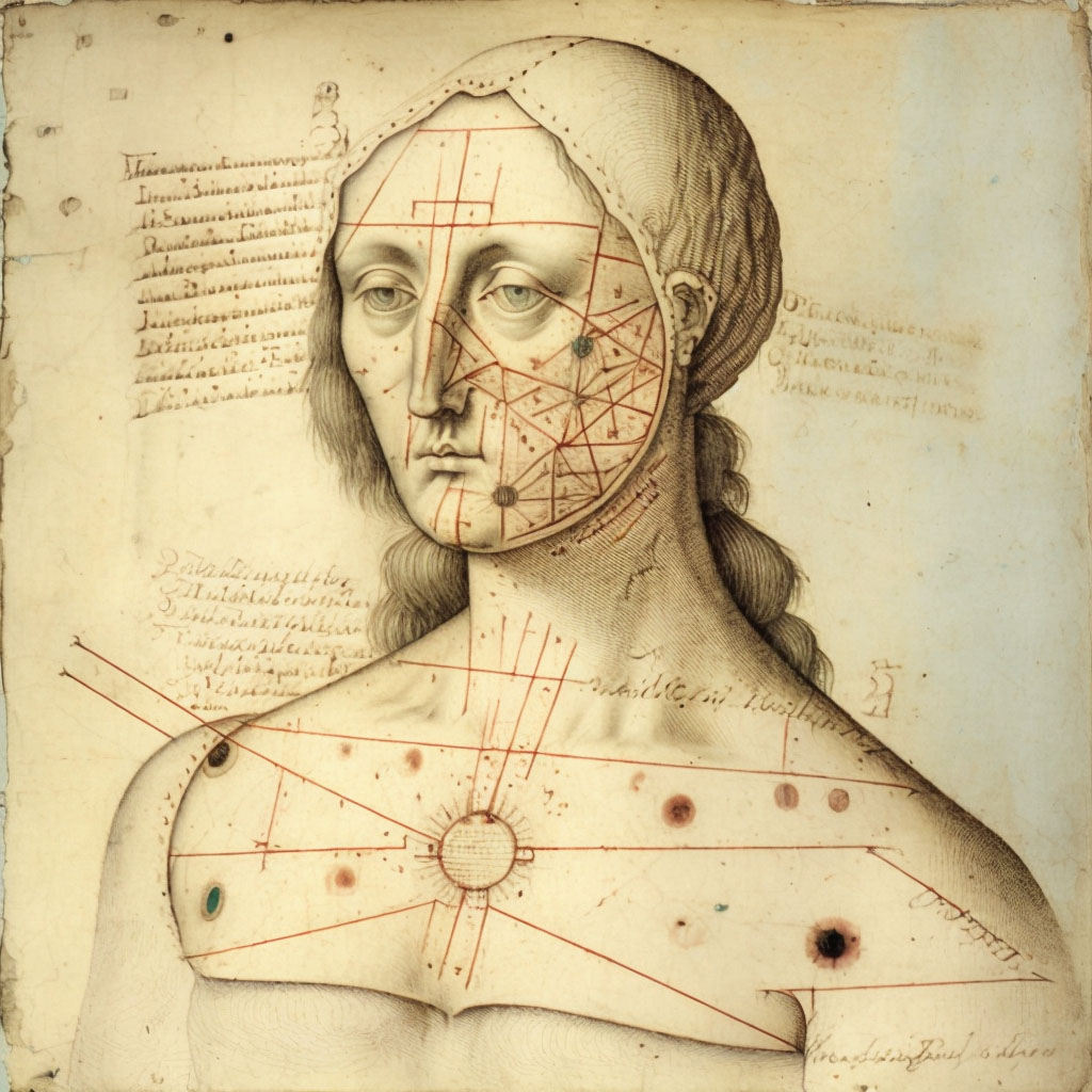 Cutaneous diphtheria digital illustration