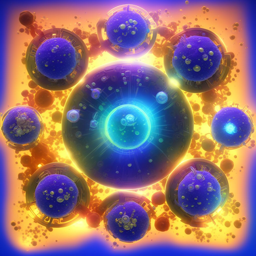 Sepsis due to Methicillin resistant Staphylococcus aureus digital illustration
