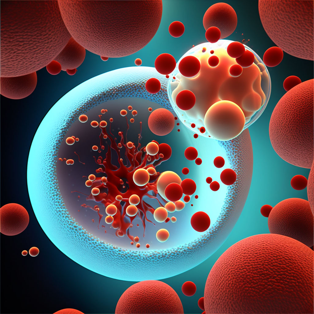 Sepsis due to Hemophilus influenzae digital illustration
