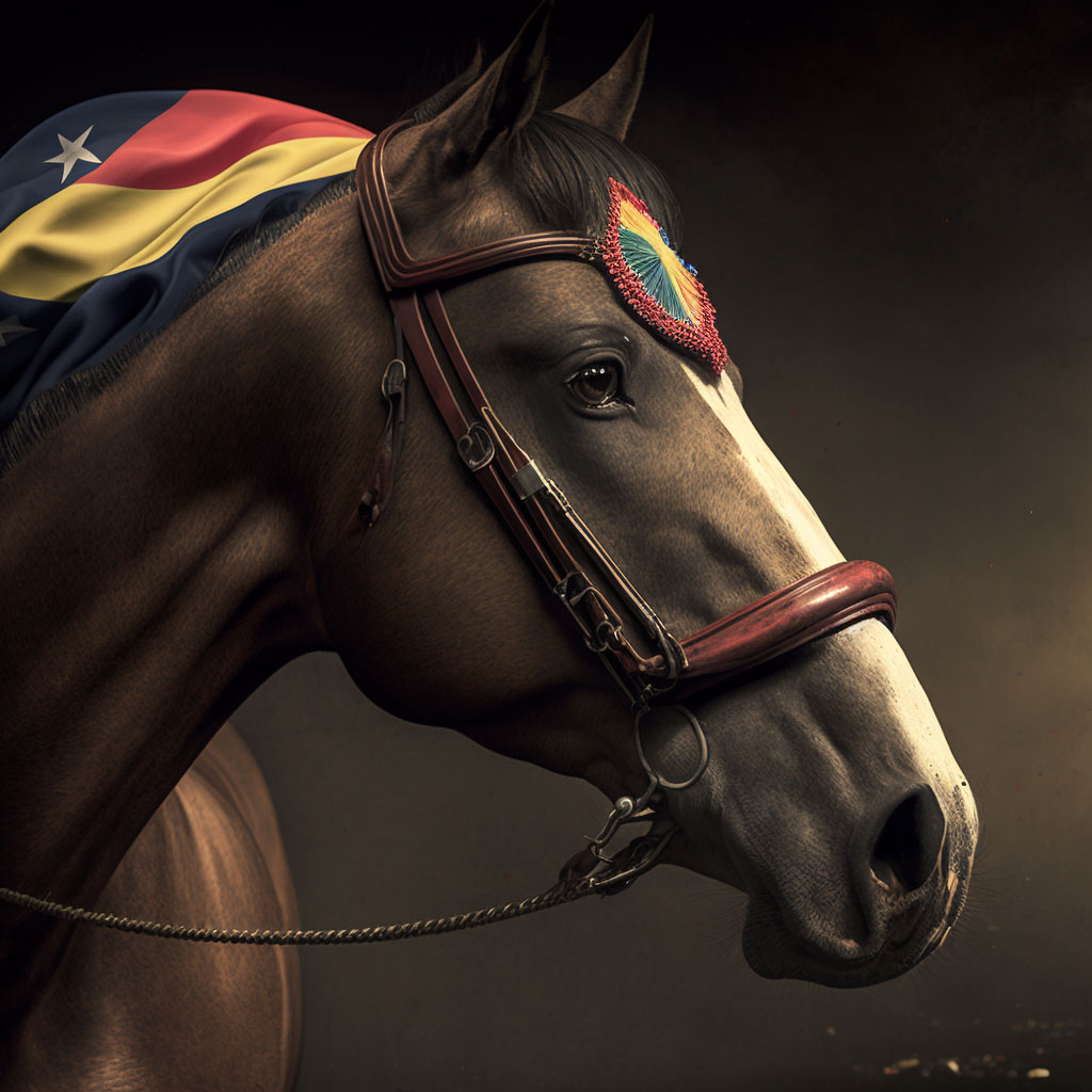 Venezuelan equine fever digital illustration