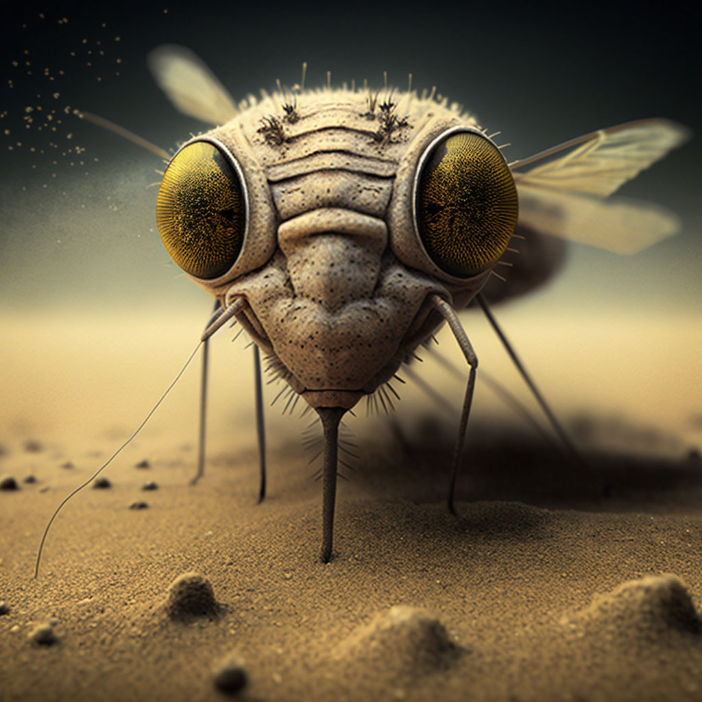 Sandfly fever digital illustration