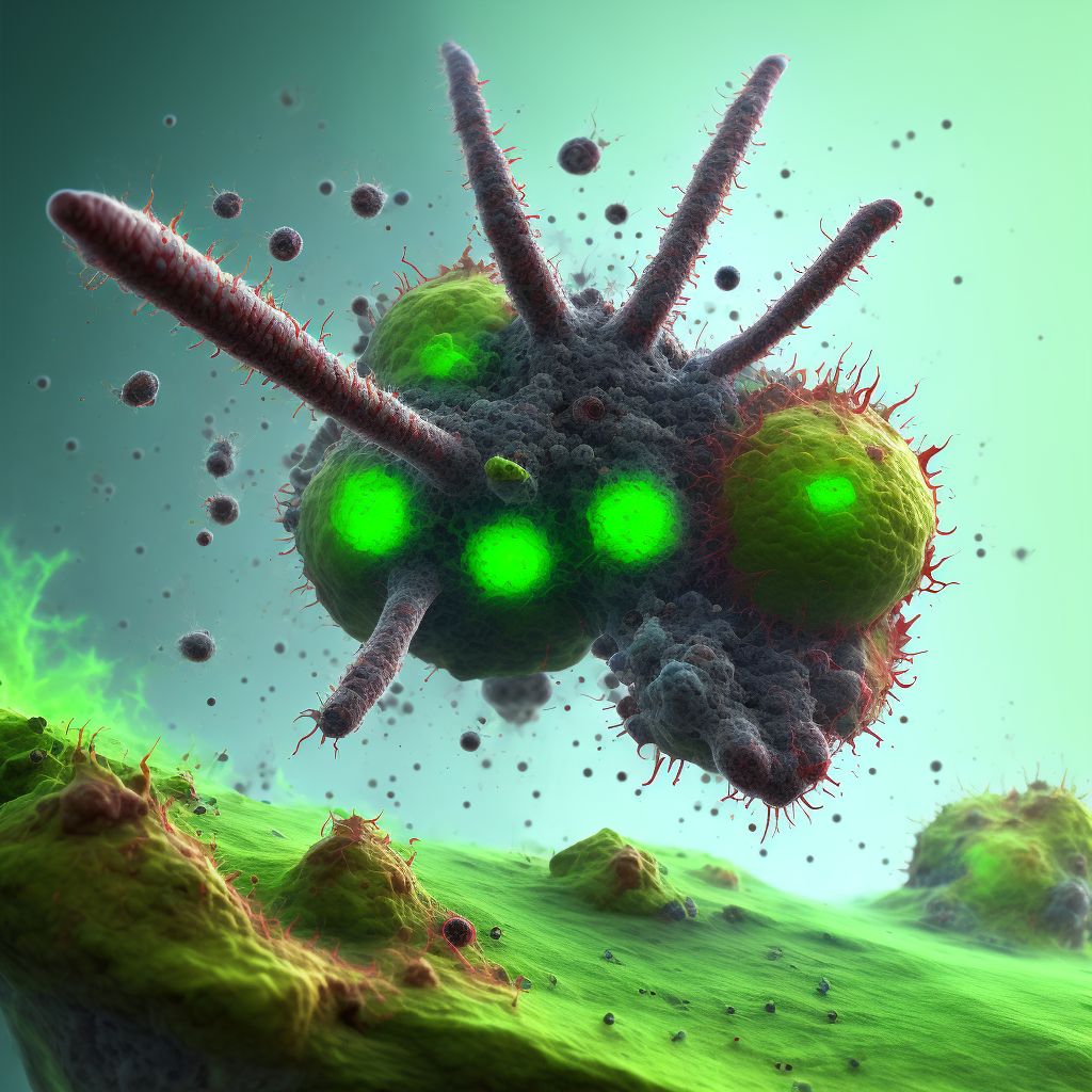 Mucocutaneous leishmaniasis digital illustration