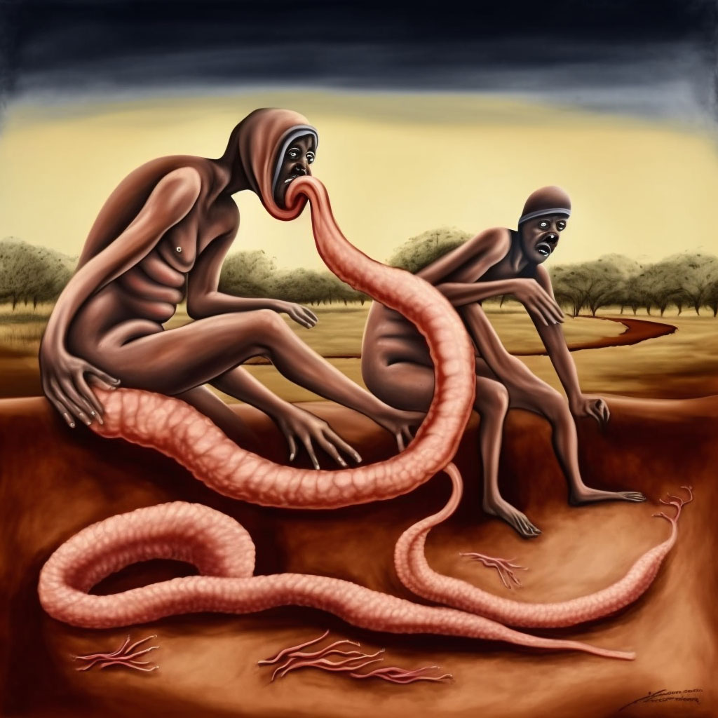 African trypanosomiasis, unspecified digital illustration