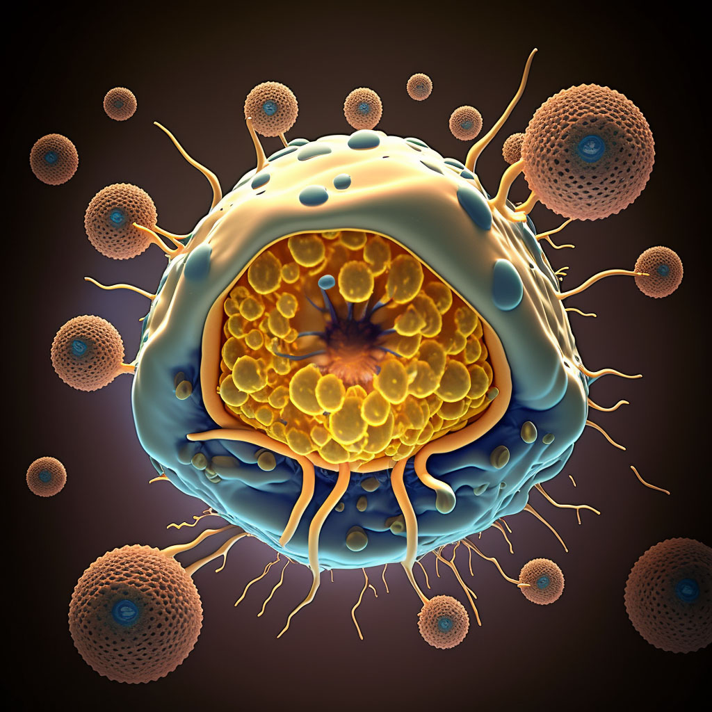 Hepatoblastoma digital illustration