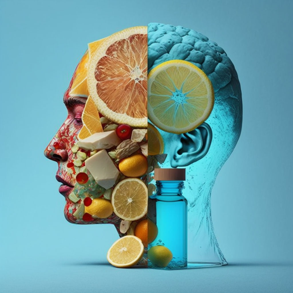 Ascorbic acid deficiency digital illustration