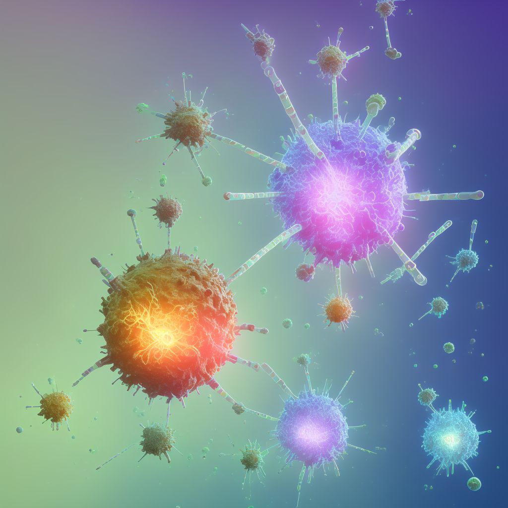 Niemann-Pick disease type A digital illustration