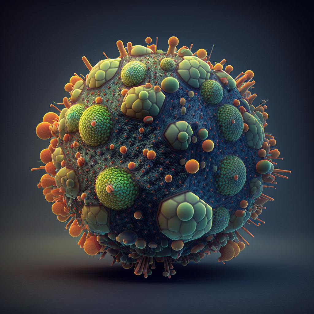 Niemann-Pick disease type A digital illustration
