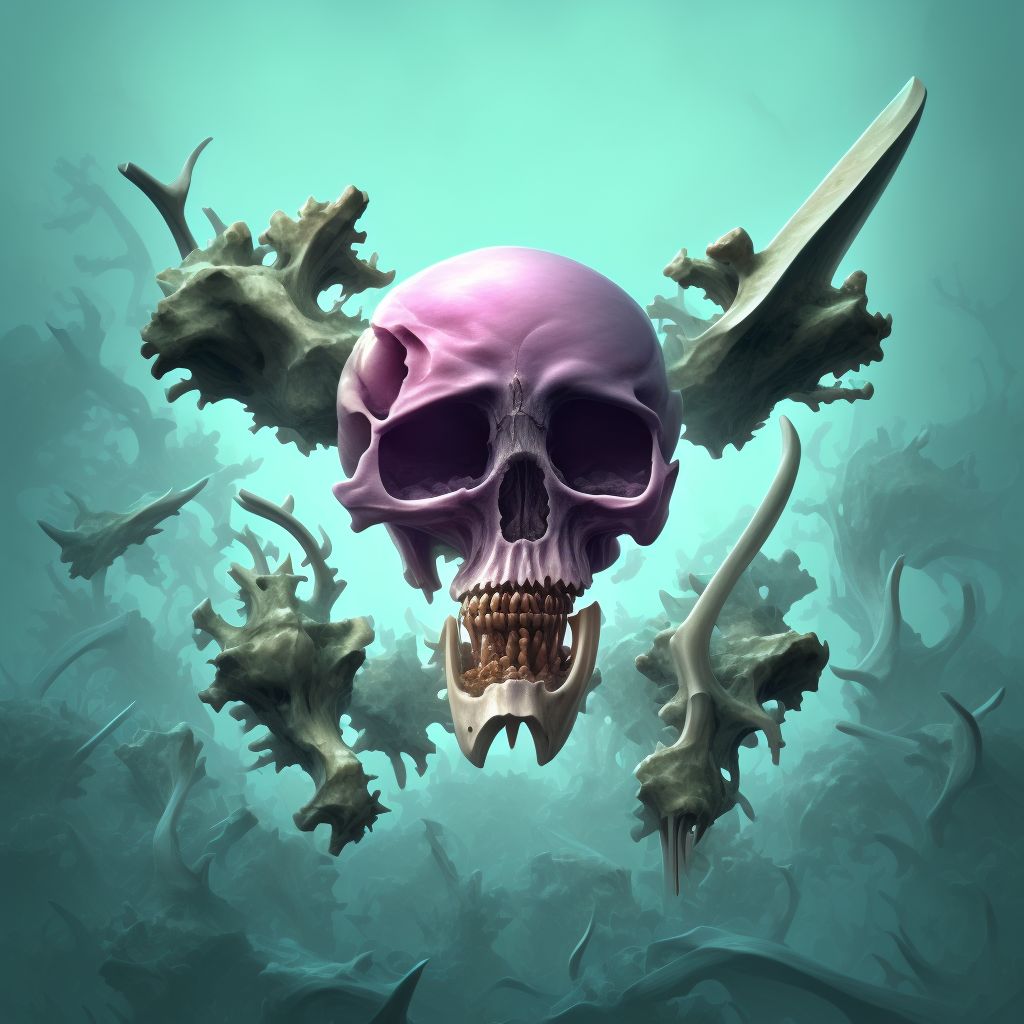 Hungry bone syndrome digital illustration