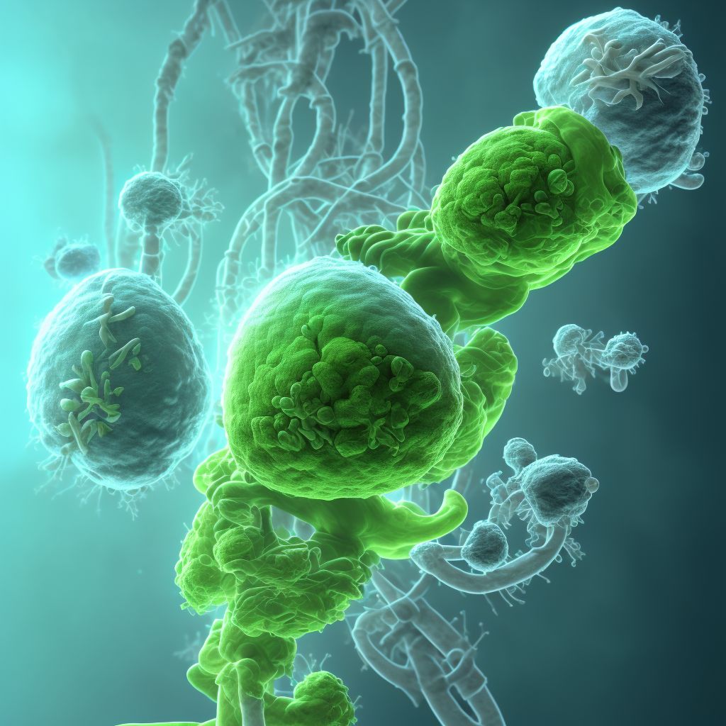 Cystic fibrosis with other intestinal manifestations digital illustration