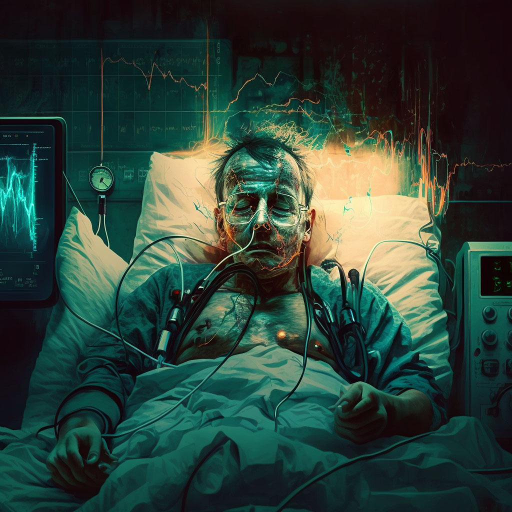 Hypokalemia digital illustration