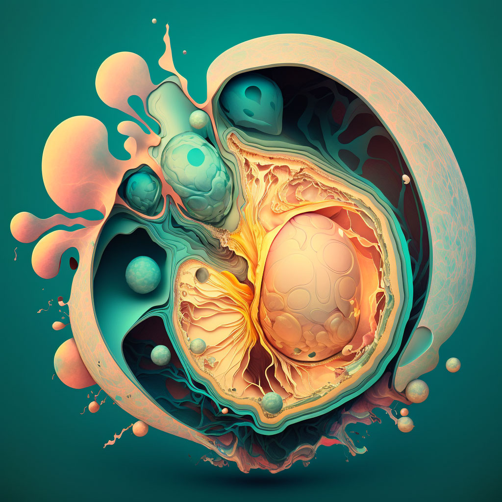 Asymptomatic postprocedural ovarian failure digital illustration