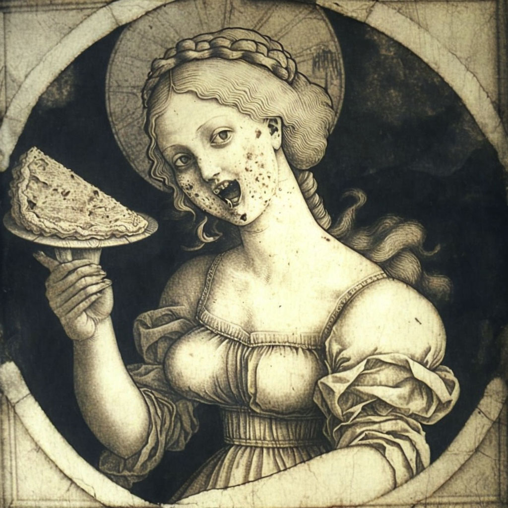 Bulimia nervosa digital illustration