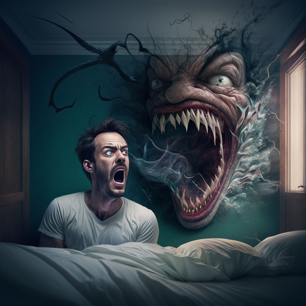 Sleep terrors [night terrors] digital illustration