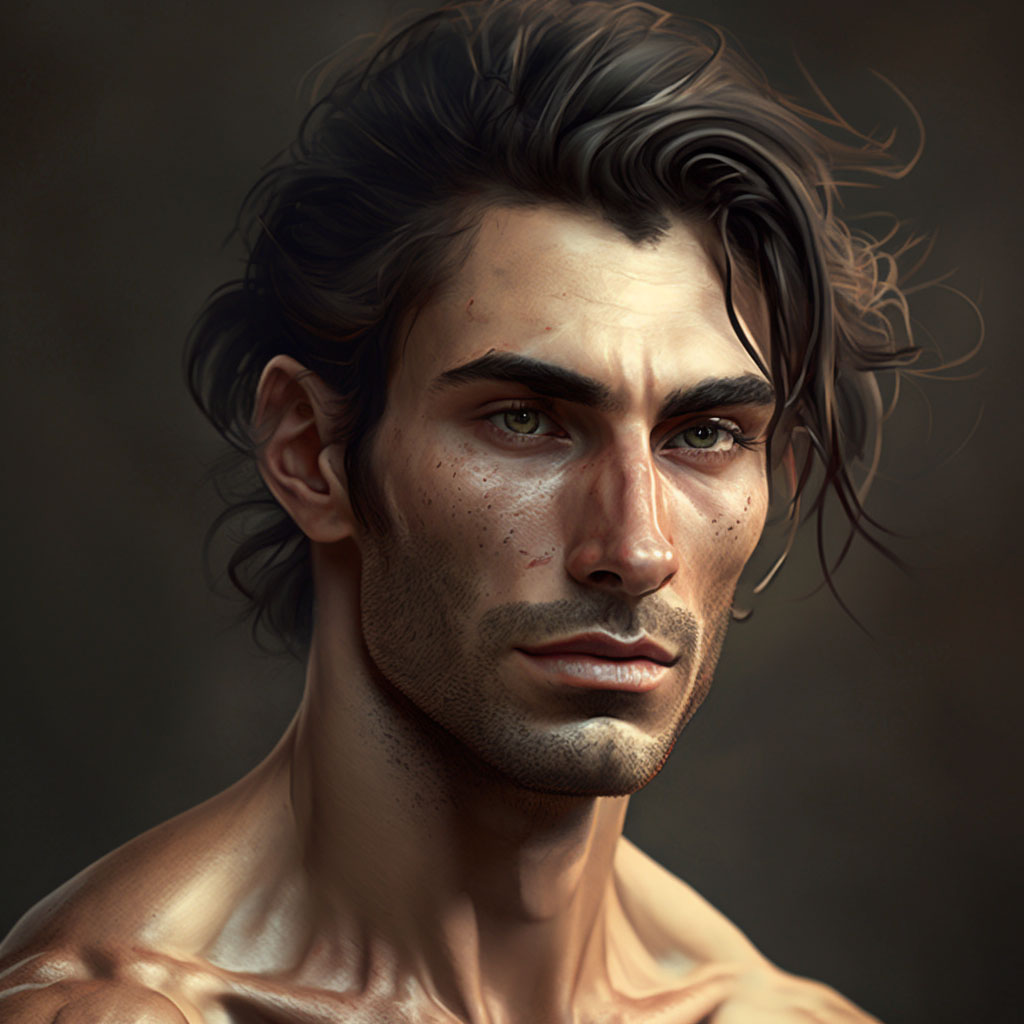 Male erectile disorder digital illustration