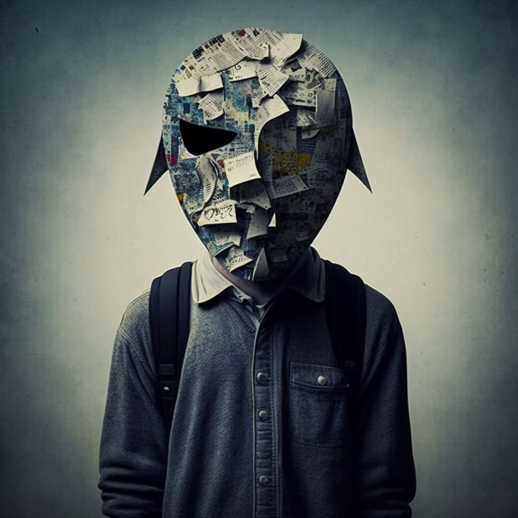 Antisocial personality disorder digital illustration