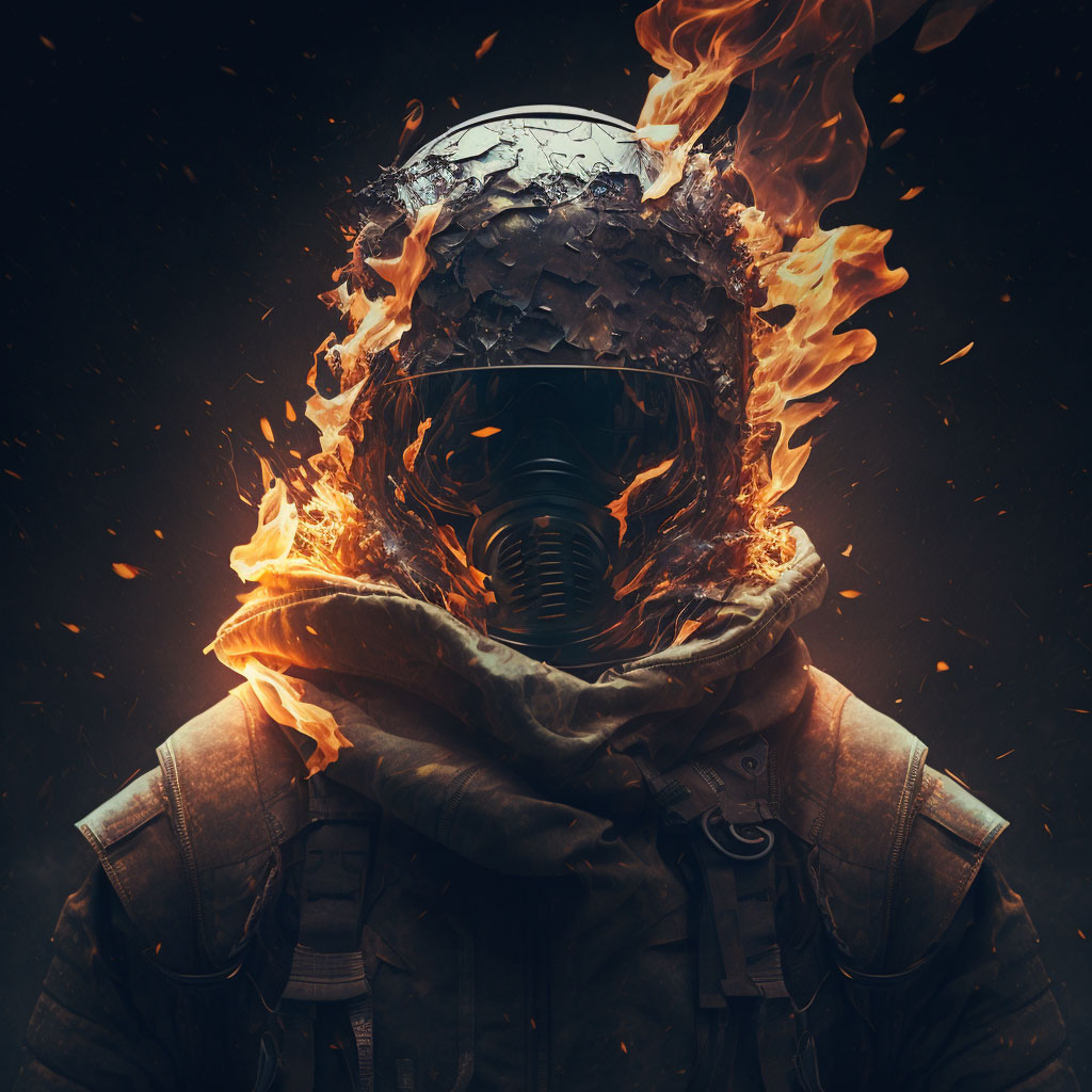 Pyromania digital illustration
