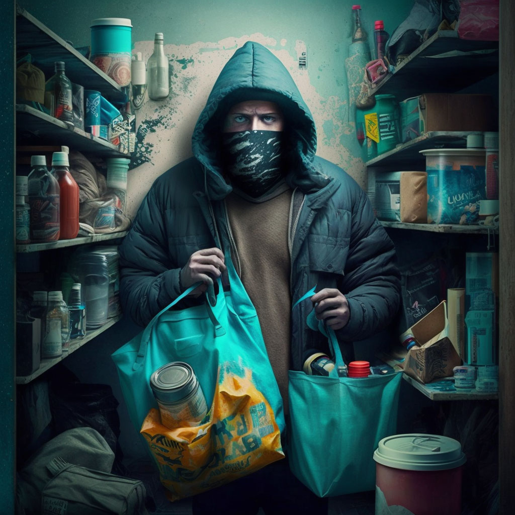 Kleptomania digital illustration
