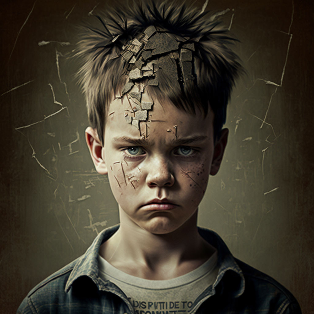 Tourette's disorder digital illustration
