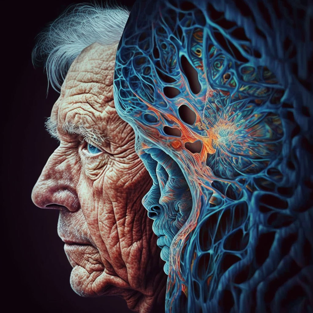 Parkinson's disease digital illustration