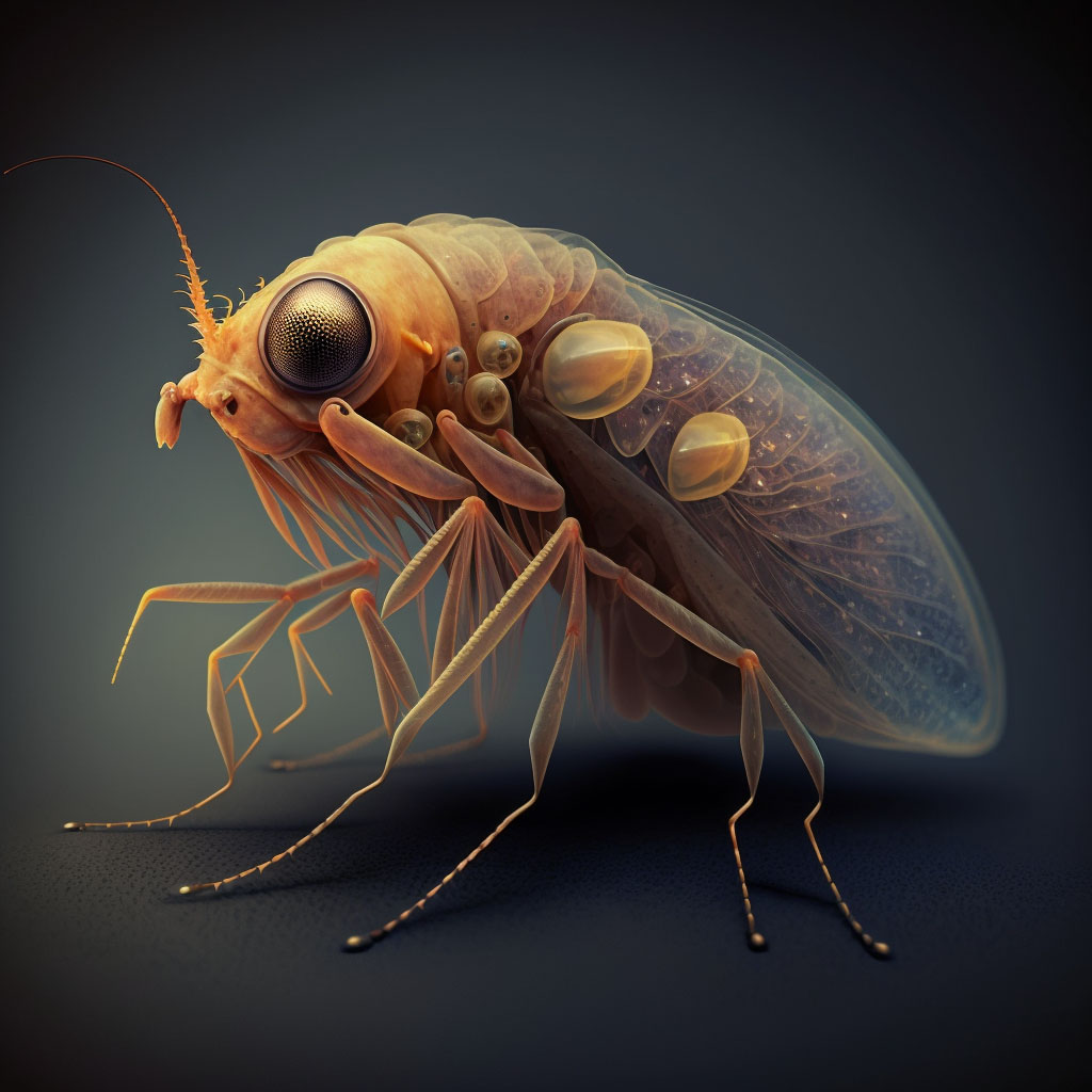External hirudiniasis digital illustration
