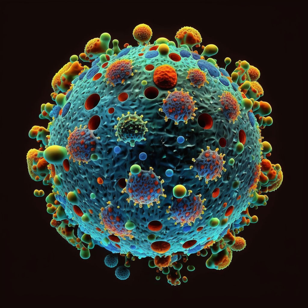 Human immunodeficiency virus, type 2 [HIV 2] as the cause of diseases classified elsewhere digital illustration