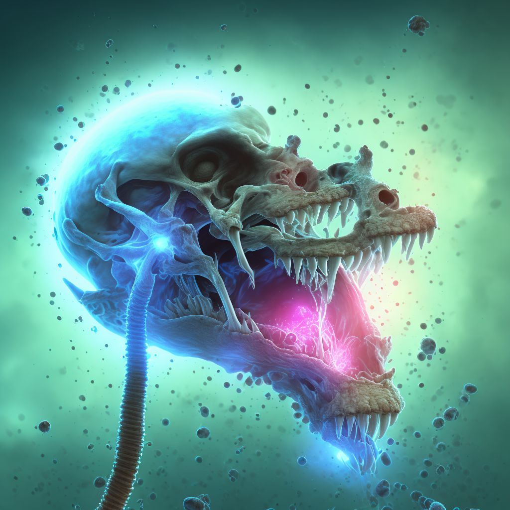 Typhoid osteomyelitis digital illustration