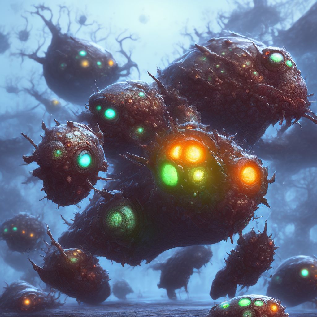 Paratyphoid fever B digital illustration